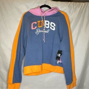 New With Tags New Era Blue and Pink CUBS Hoodie